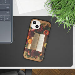 Floral Book Slim Case - Stylish Phone Cover for Book Lovers