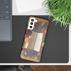 Floral Book Slim Case - Stylish Phone Cover for Book Lovers