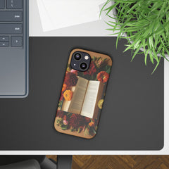Floral Book Slim Case - Stylish Phone Cover for Book Lovers