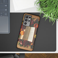 Floral Book Slim Case - Stylish Phone Cover for Book Lovers