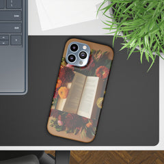 Floral Book Slim Case - Stylish Phone Cover for Book Lovers