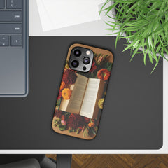Floral Book Slim Case - Stylish Phone Cover for Book Lovers