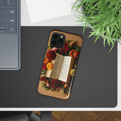 Floral Book Slim Case - Stylish Phone Cover for Book Lovers