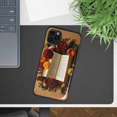 Floral Book Slim Case - Stylish Phone Cover for Book Lovers