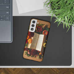 Floral Book Slim Case - Stylish Phone Cover for Book Lovers
