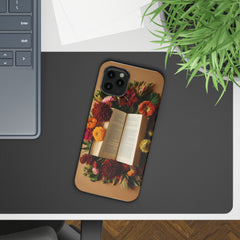 Floral Book Slim Case - Stylish Phone Cover for Book Lovers