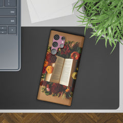 Floral Book Slim Case - Stylish Phone Cover for Book Lovers