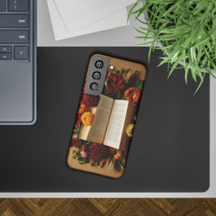 Floral Book Slim Case - Stylish Phone Cover for Book Lovers