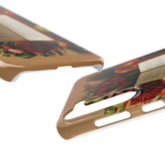 Floral Book Slim Case - Stylish Phone Cover for Book Lovers