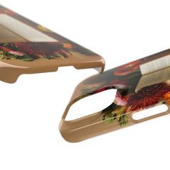 Floral Book Slim Case - Stylish Phone Cover for Book Lovers