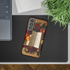 Floral Book Slim Case - Stylish Phone Cover for Book Lovers