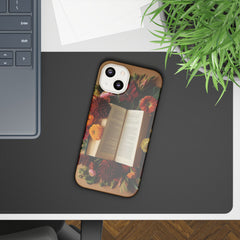 Floral Book Slim Case - Stylish Phone Cover for Book Lovers