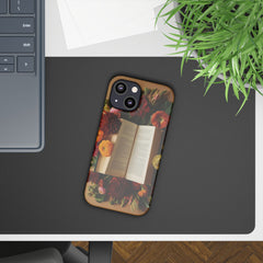 Floral Book Slim Case - Stylish Phone Cover for Book Lovers